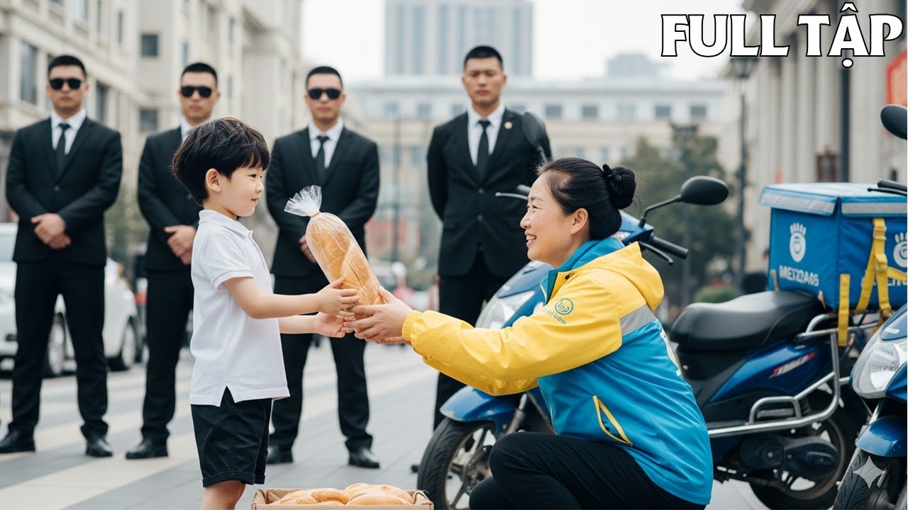 Shipper nghèo nhường ổ bánh mì cho đứa bé bên đường, ai ngờ đó là cháu trai Chủ Tịch