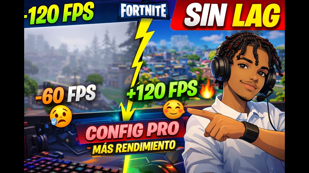 Duplica tus FPS en Fortnite 🚀🔥 Mejor Configuración para PC de Bajos y Altos Recursos