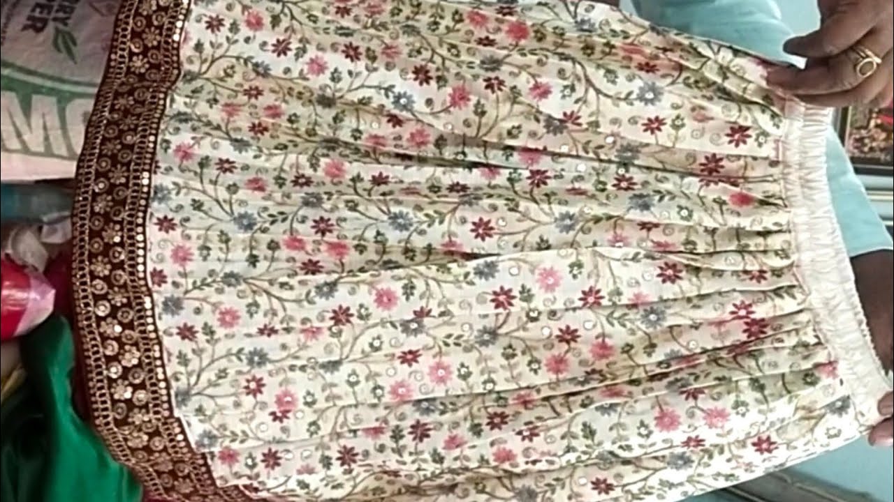 Kids Elastic Designer Lehenga  Stitching Full Video #Youtubreelsvideo