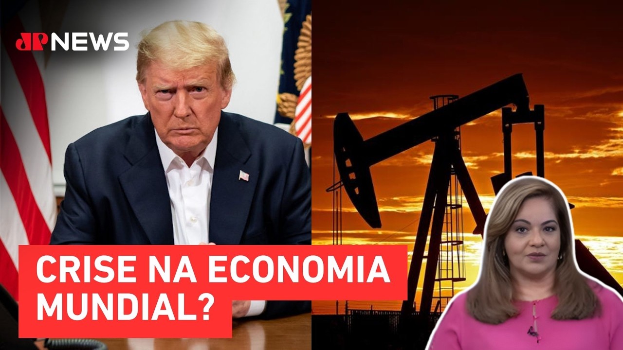 Guerra EUA-Irã: Bolsas desabam e preços do petróleo disparam; Denise Campos avalia | TEMPO REAL