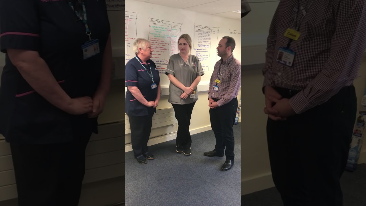 Integrated Discharge Team at Wirral University Teaching Hospital on their rapid improvement event