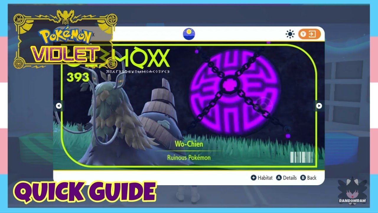 Where To Catch The Legendary Wo-Chien In Pokemon Scarlet & Violet | Location Quick Guide