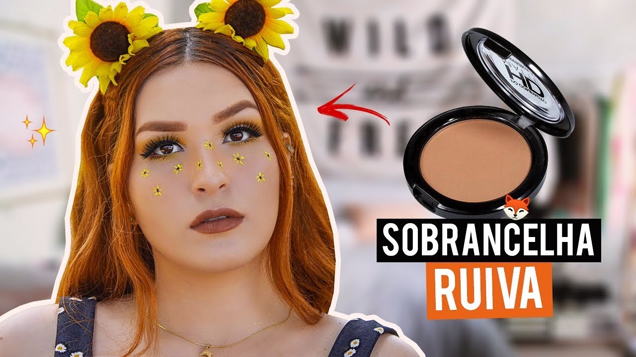 SOBRANCELHA RUIVA | COMO DEIXAR DA COR DO CABELO!