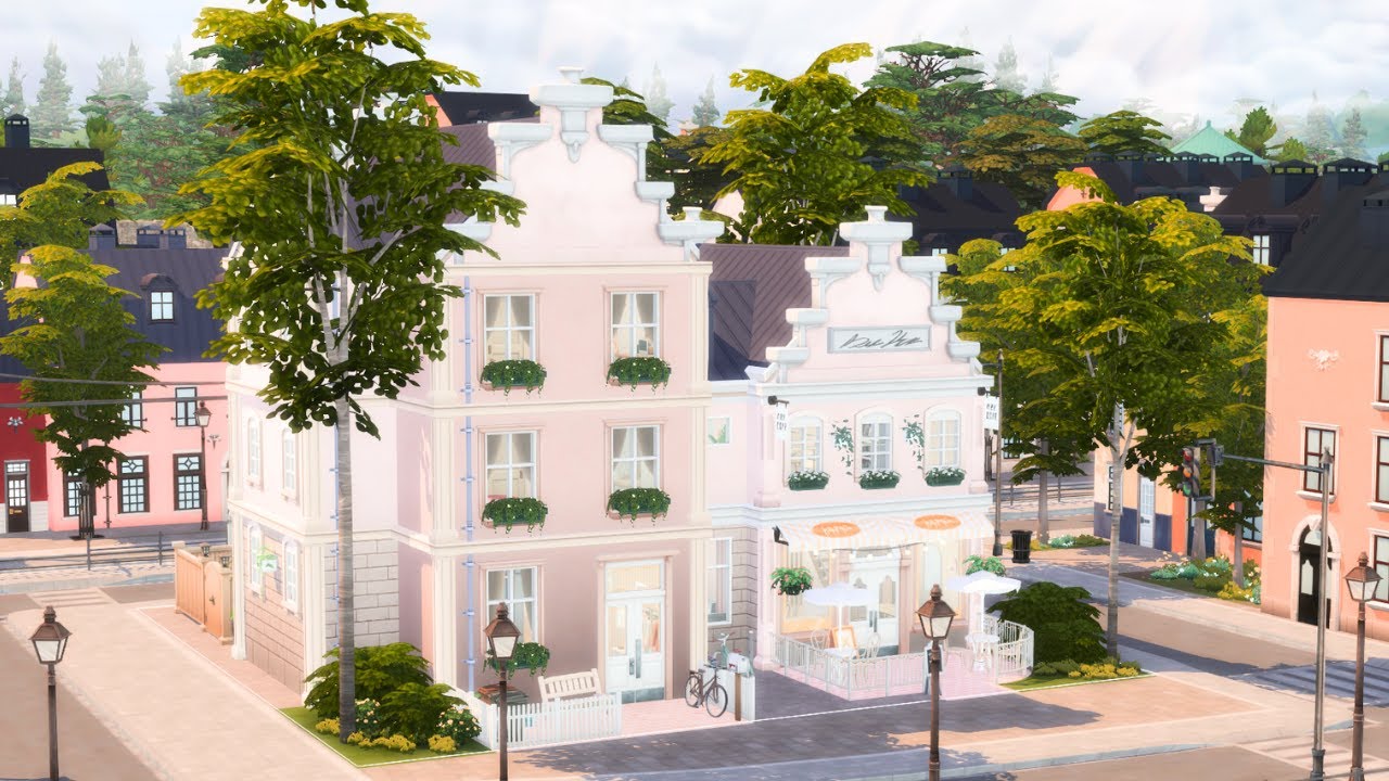 PlumBuns Bakery & Sweets | The Sims 4 Stop Motion Build | Businesses and Hobbies + Base Game