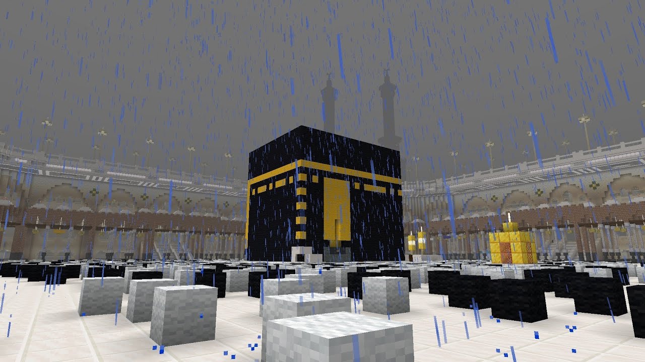Makkah Live Rain | ماين كرافت المسجد الحرام