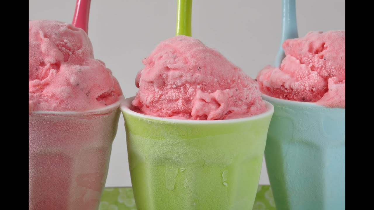 Strawberry Sherbet Recipe Demonstration - Joyofbaking.com