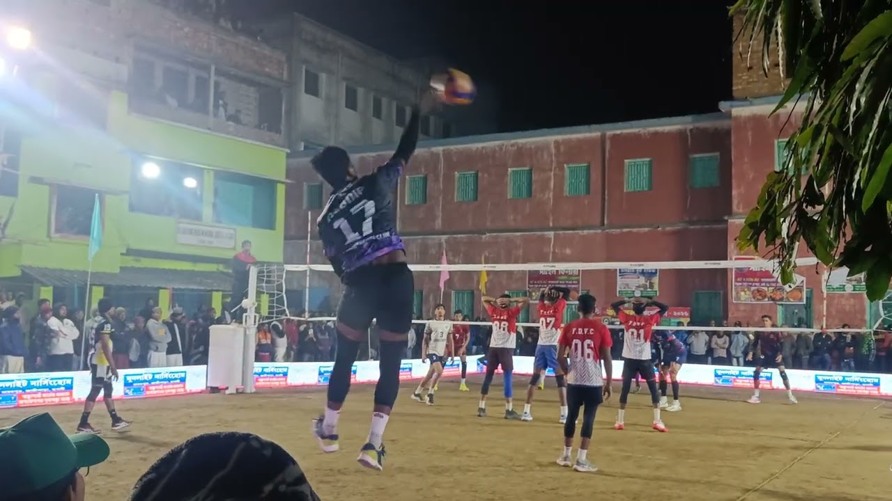 1 st semi final kolkata police V/S tim india is fire volleyball tournament 
