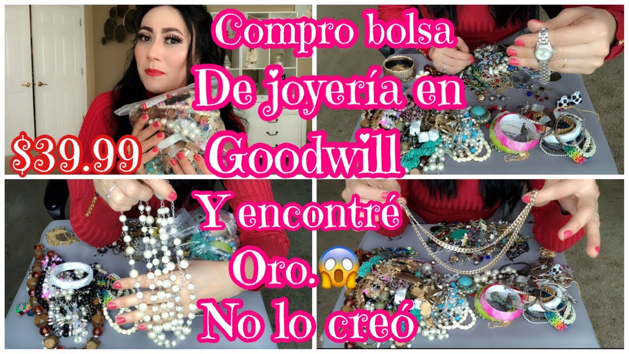 POR FIN ENCONTRÉ BOLSAS DE JOYERÍA EN GOODWILL Y MIREN TODAS LAS COSAS QUE ME SALIERON.😱😁