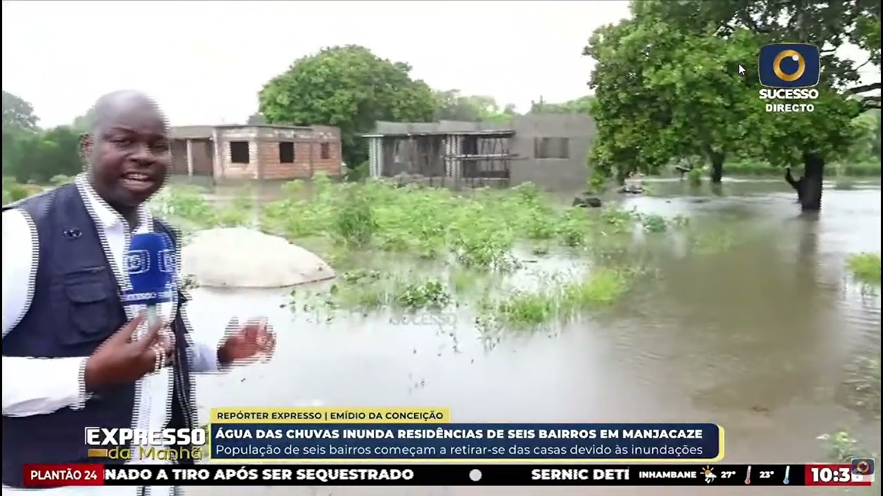 CHUVA VOLTA A “ARREBENTAR” EM GAZA: MANJACAZE ESTÁ INUNDADA