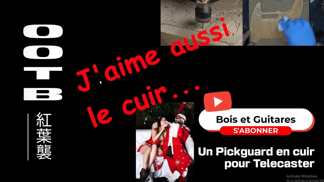 OOTB 23 - un moule, du cuir, une presse = un pickguard de Telecaster