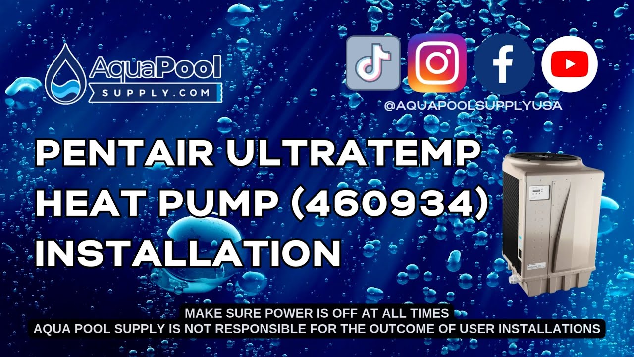 Pentair UltraTemp Pool Heat Pump Installation Made EASY!