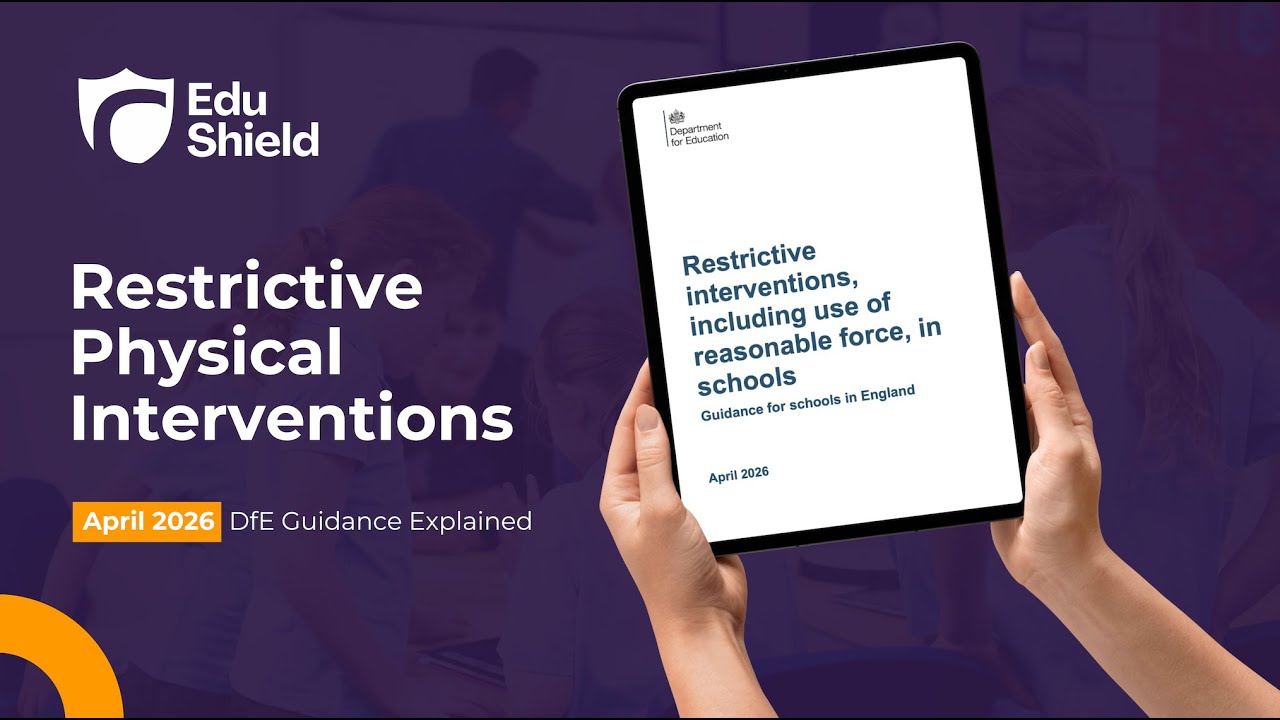 Restrictive Intervention Guidance (DfE) (2026)