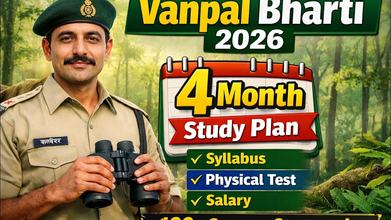 Rajasthan Vanpal Bharti 2026 | 4 Month Study Plan | Syllabus Based Strategy