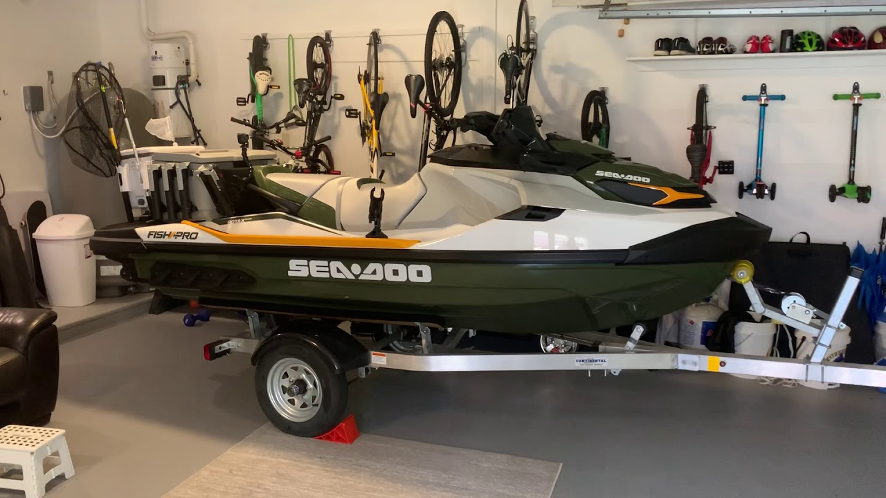 My new Sea Doo Fish Pro with rod holders and live bait well