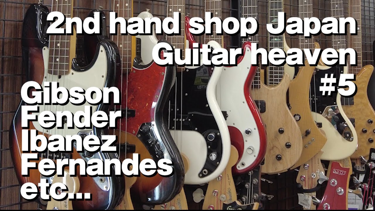 Used Bass guitar and guitar cost in 2nd hand shop Japan