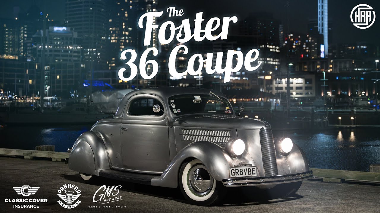 The Foster 36 Coupe. Stunning bare metal, hemi powered custom coupe!