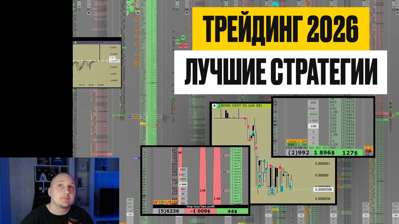Классический Трейдинг Криптовалют в 2026, Разбор Сделок +200$ за неделю