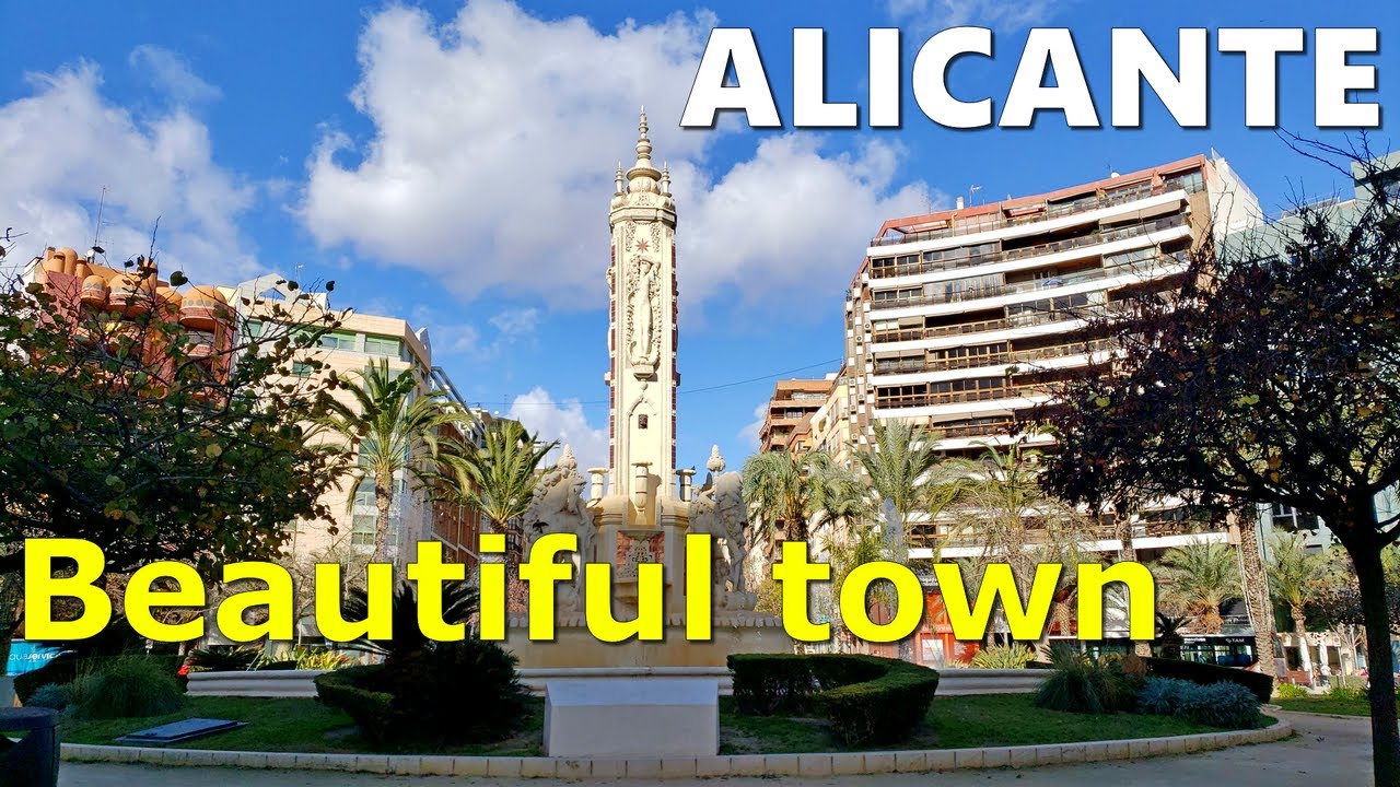 SPAIN: ALICANTE (Alacant). The beautiful town of Costa Blanca.