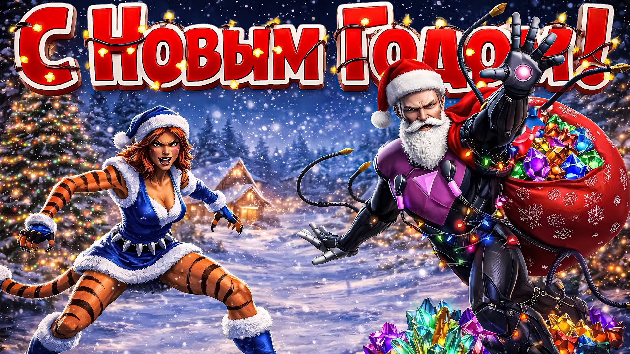 С Новым Годом! | Последнее Открытие в этом Году | Марвел Битва Чемпионоа