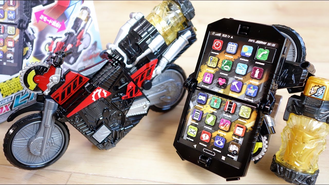 戦兎ボイスが収録！スマホがバイクに2モード変形！DXビルドフォン & マシンビルダー レビュー！ライオンフルボトル付属でライオンクリーナーフォームに変身！仮面ライダービルド BCRシリーズ対応