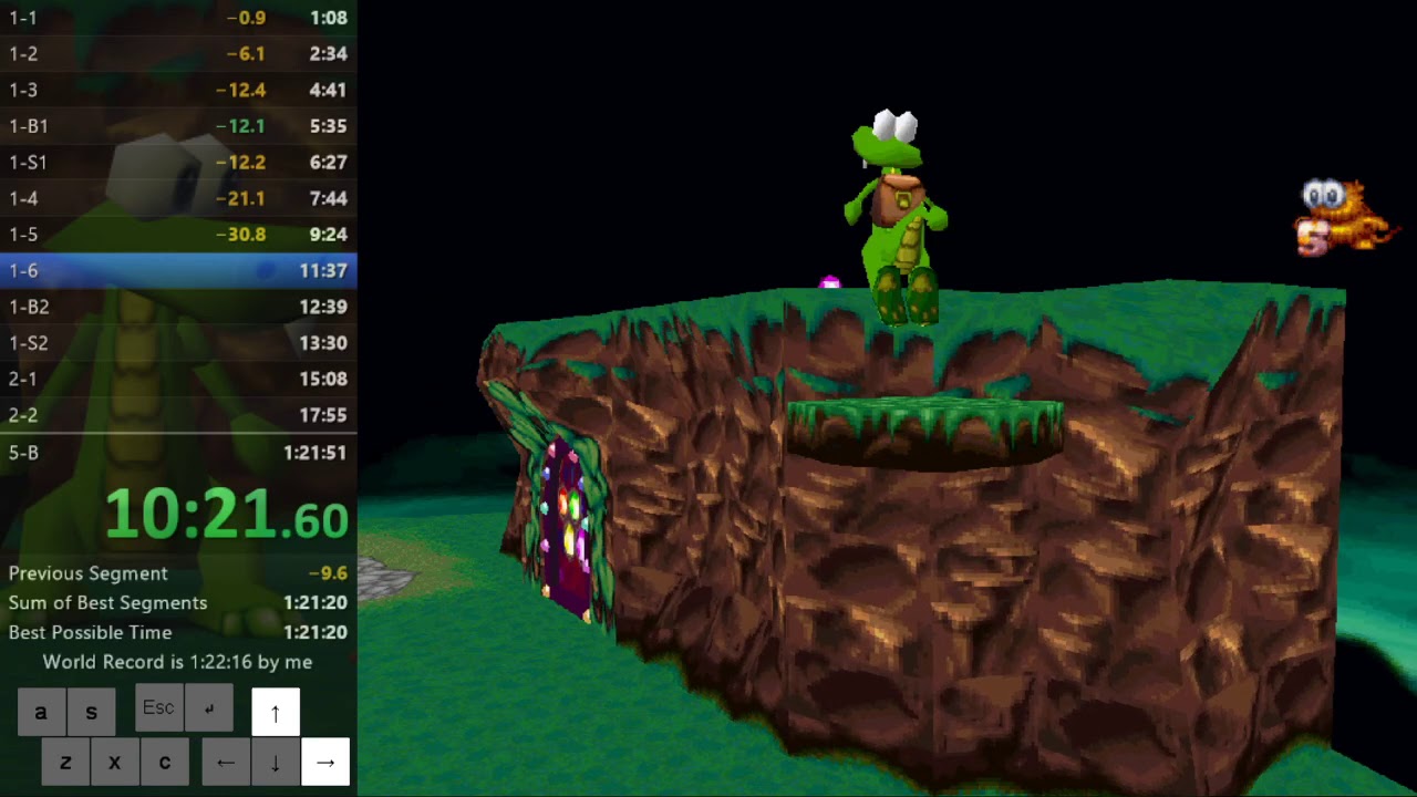 Croc PC 100% WR 1:19:43 [1:20:05 RTA]