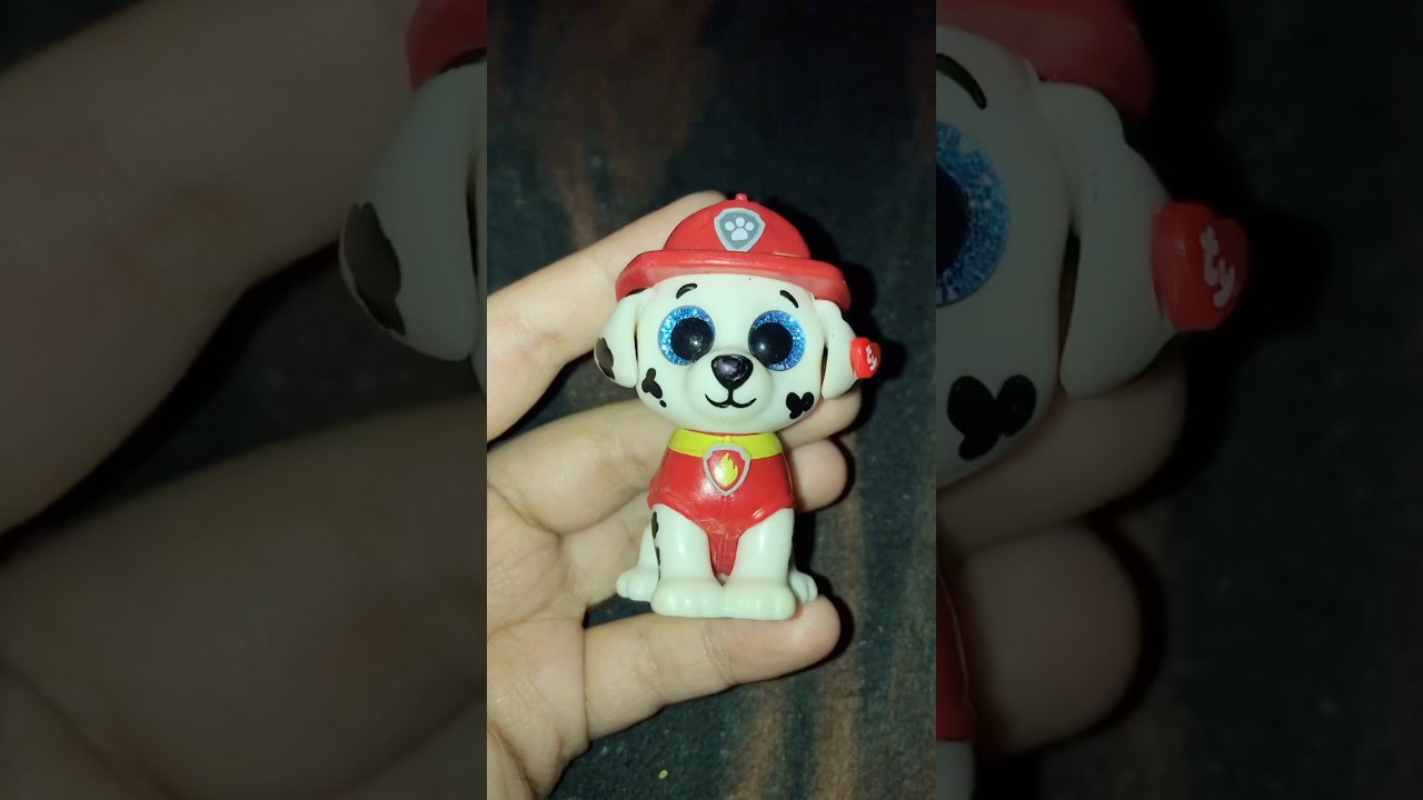 Marshall TY Figure #marshall #ty #pawpatrol #nickelodeon #shorts #nickjr #firefighter #puppy