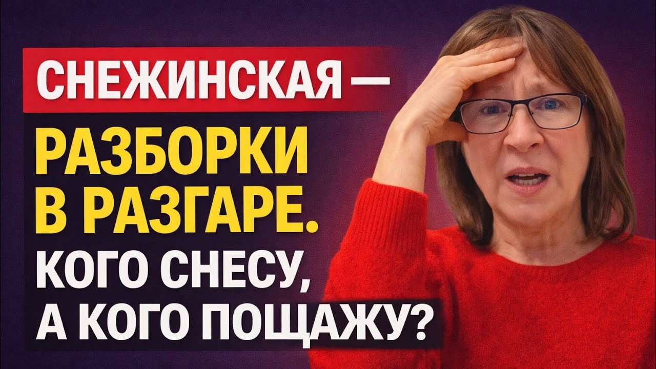 Анжелика Снежинская — РАЗБОРКИ В РАЗГАРЕ. КОГО СНЕСУ, А КОГО ПОЩАЖУ?