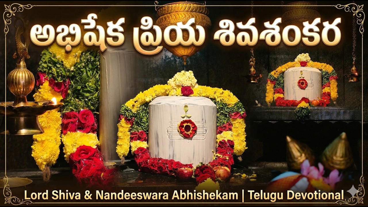 అభిషేక ప్రియ శివశంకర | Lord Shiva & Nandeeswara Abhishekam | Telugu Devotional