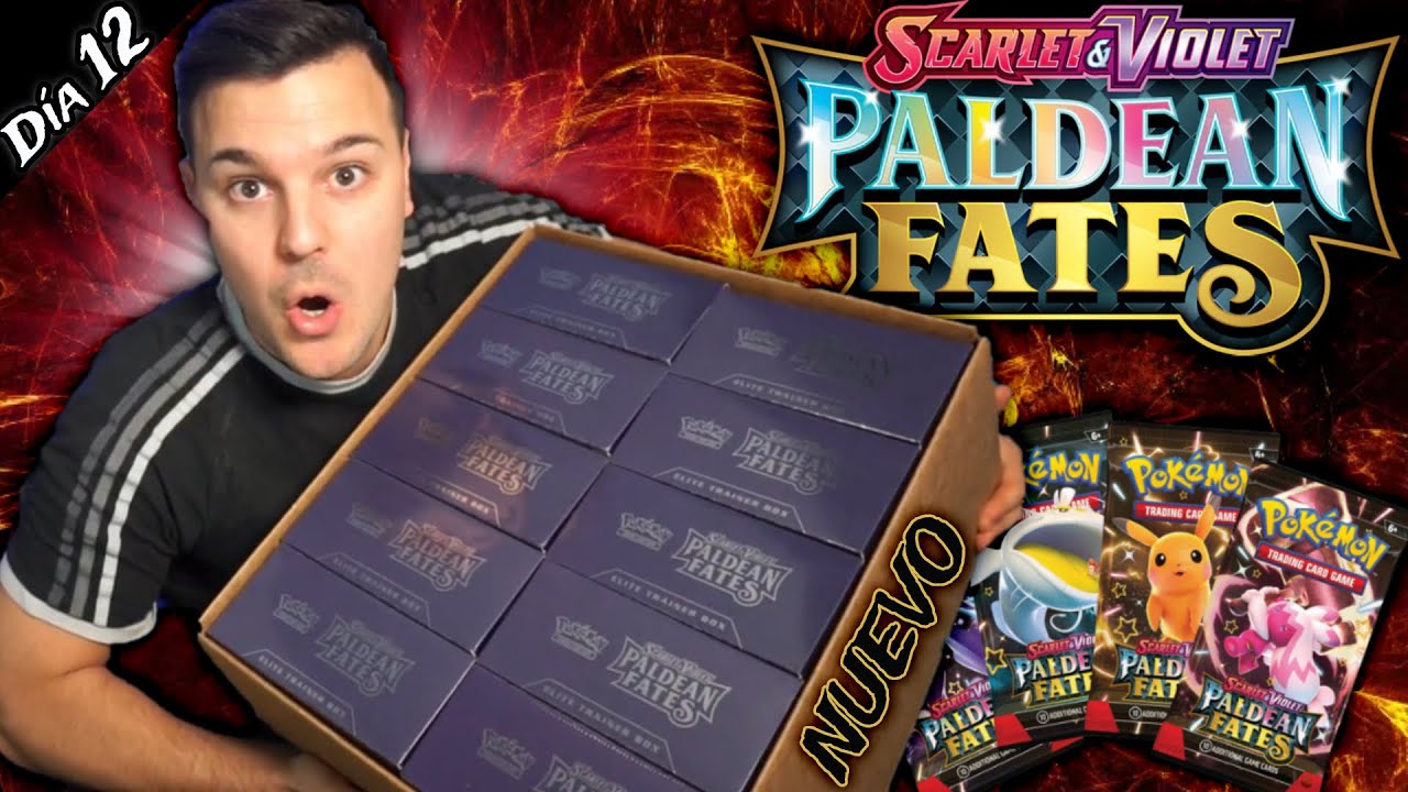 NUEVA Colección PALDEAN FATES Buscando CHARIZARD Shiny | Pokemon TCG | Reto Dia 12