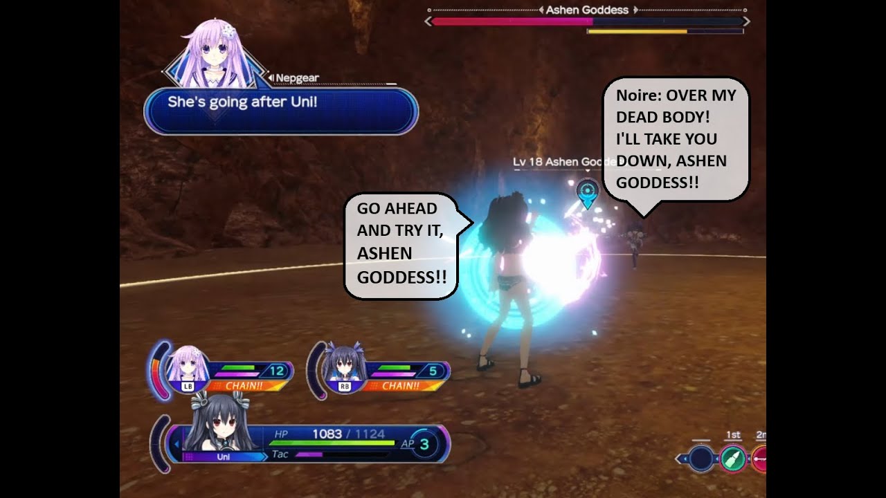 Neptunia SVS Nepisode 20 Arfoire's Minion and Grey Sister attacks!