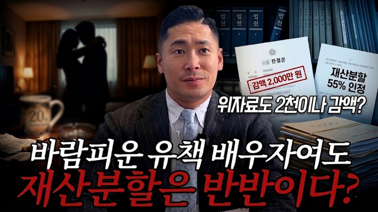 이혼전문변호사ㅣ이혼소송으로 유책배우자 재산분할 55% 인정된 사례