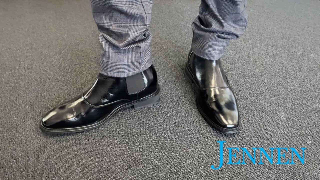 Rise Higher in Classic Style | Mr. Waldo 7cm Black Chelsea Boots by JENNEN