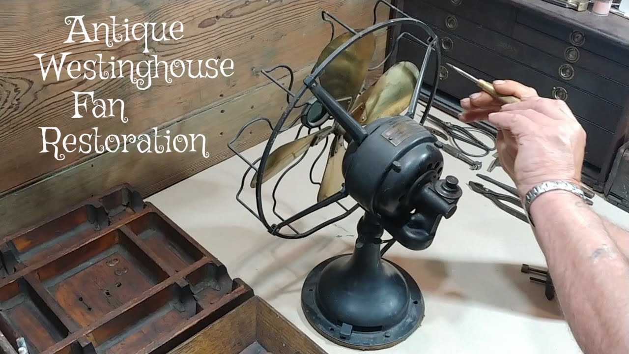 100 YEAR OLD TABLE FAN RESTORATION - IMPOSSIBLE STATOR REMOVAL - WESTINGHOUSE