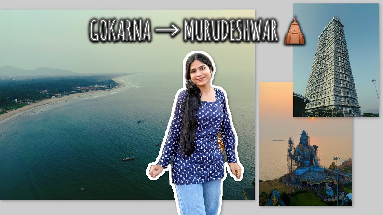 Gokarna journey 🌿Murudeshwar re Shiva darshan 🔱 ମନକୁ ଶାନ୍ତି ମିଳିଲା🤍 #GokarnaTrip #MurudeshwarTemple 