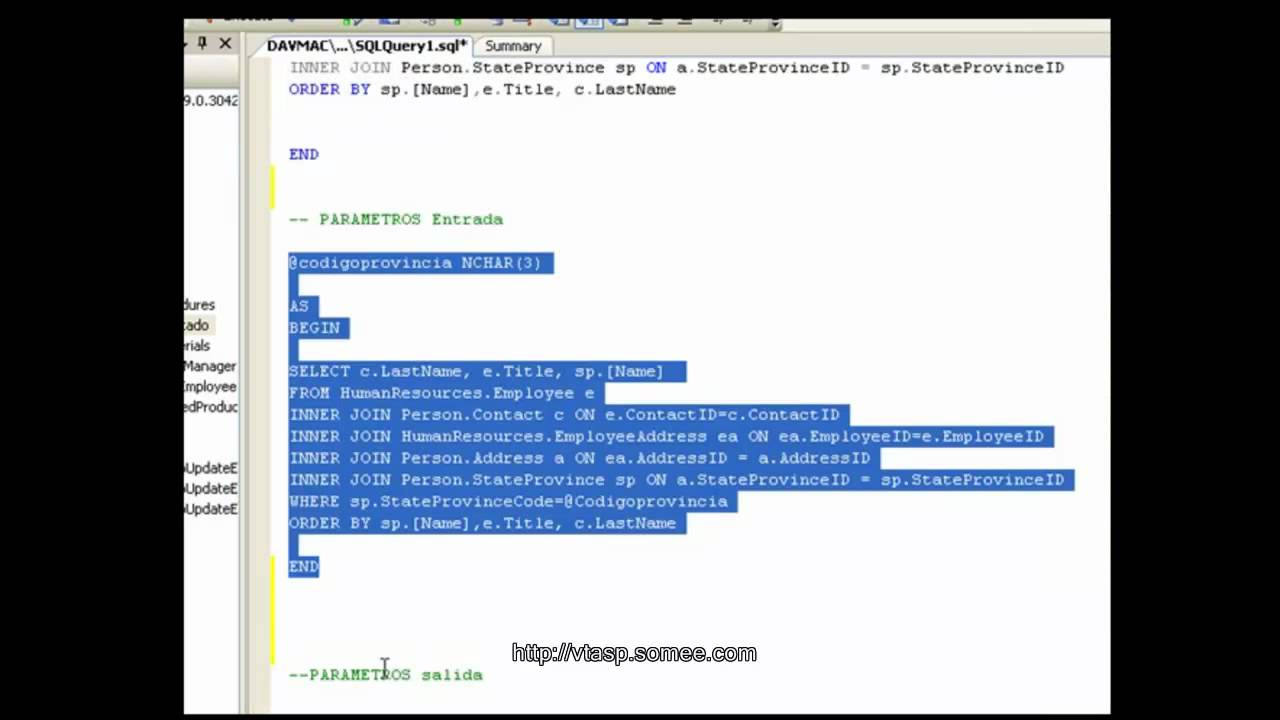 4.8.- Usar y Crear Procedimientos Almacenados