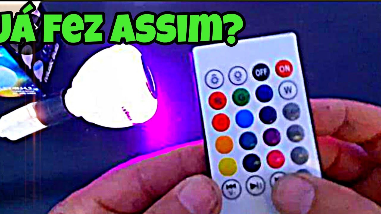 Como Funciona Lampada Colorida Music Bulb Party Ball Bluetooth  #iluminação #led #bluetooth