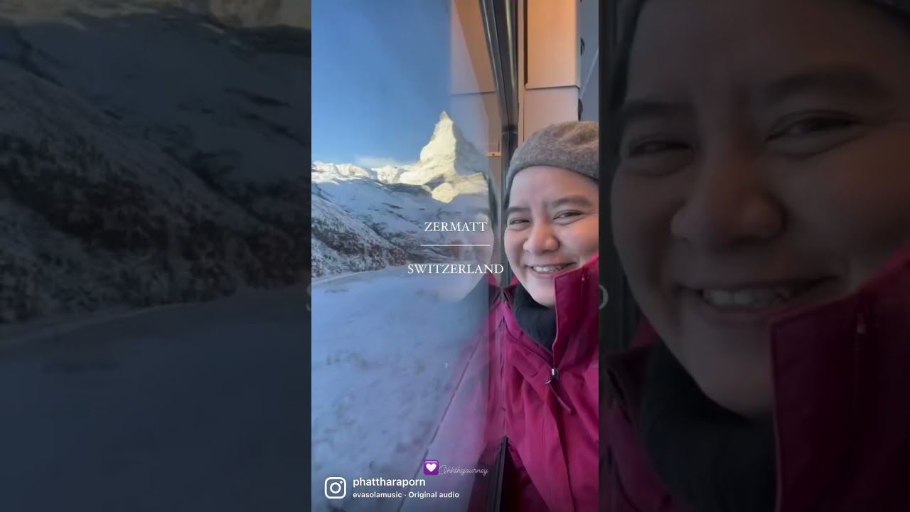 Matterhorn from Gornergrat in November 2022. Zermatt, Switzerland 