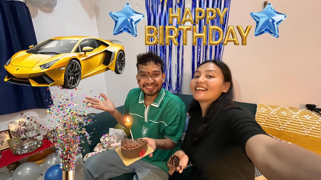 I Gifted him Sports car on his Birthday🎂*REACTION*😭