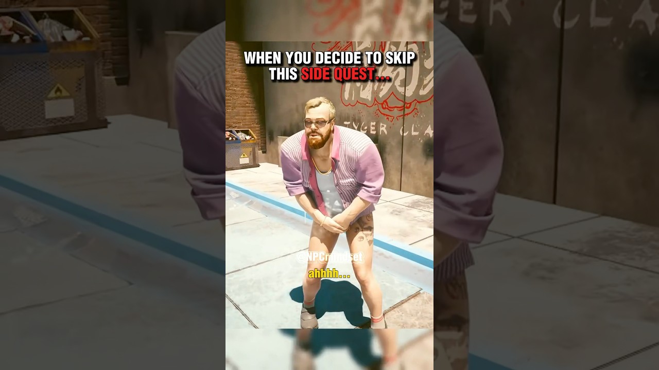 When You Decide to Skip a Side Quest #shorts #cyberpunk