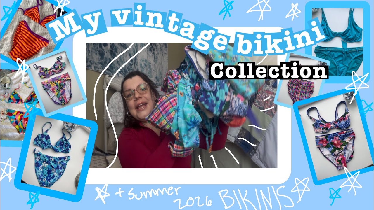 My vintage bikini collection | Bikinis for summer 2026 | Johanna