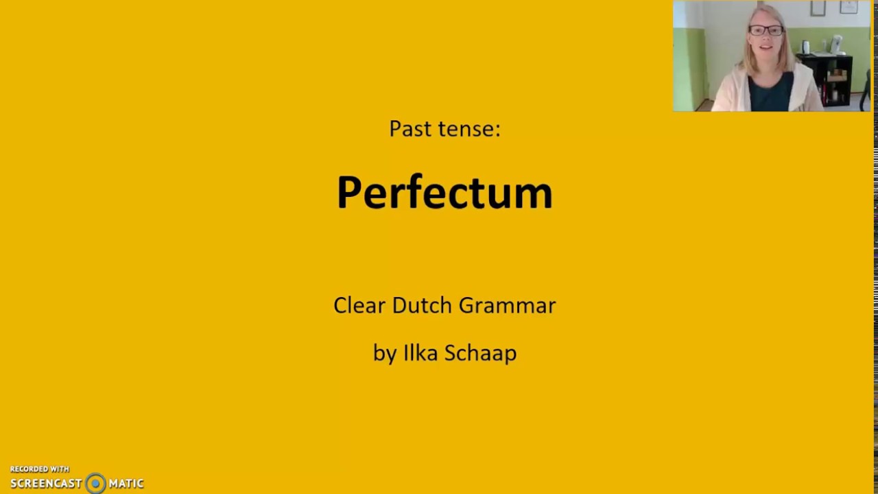 Dutch Past Tense - Perfectum (Regular)