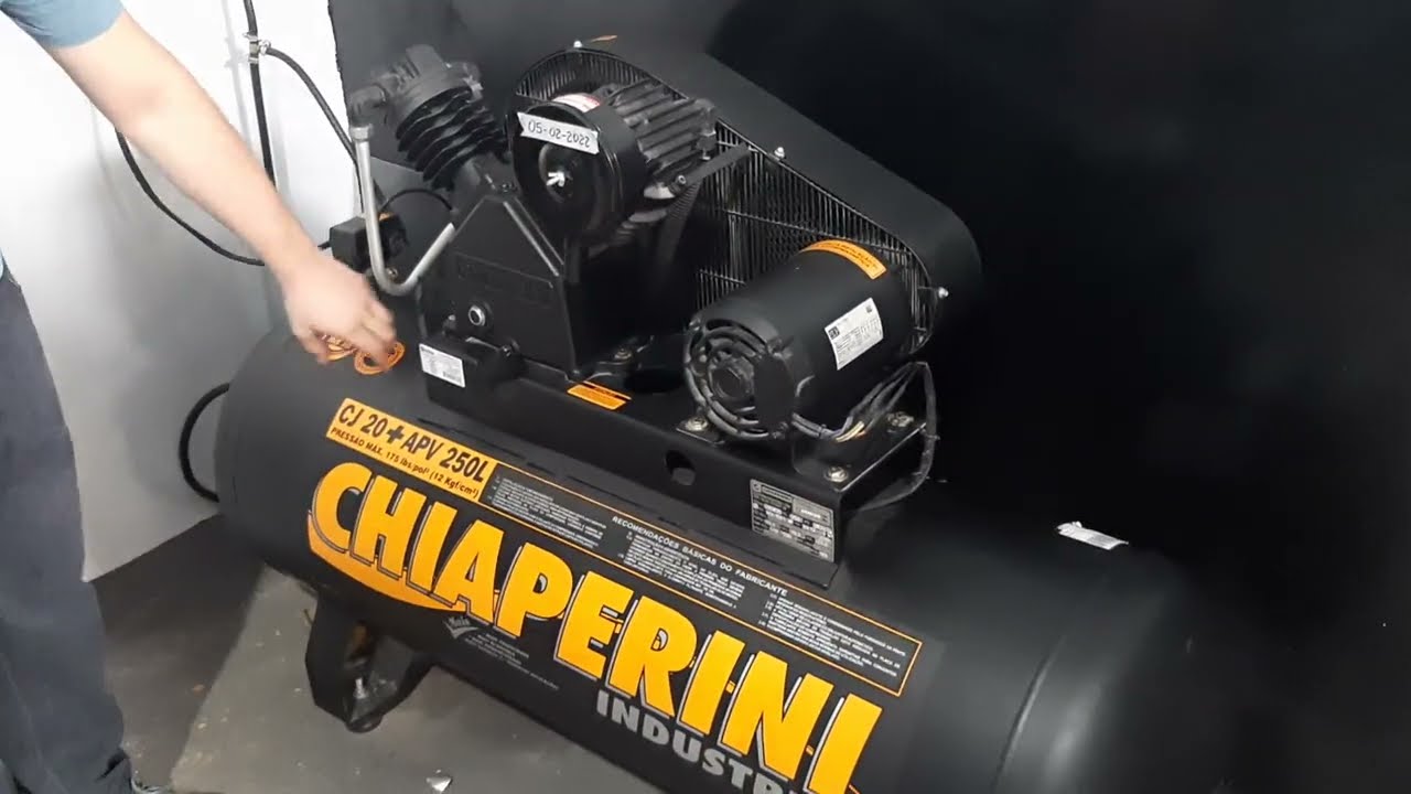Troca de óleo compressor Chiaperini CJ 20+Apv 250L
