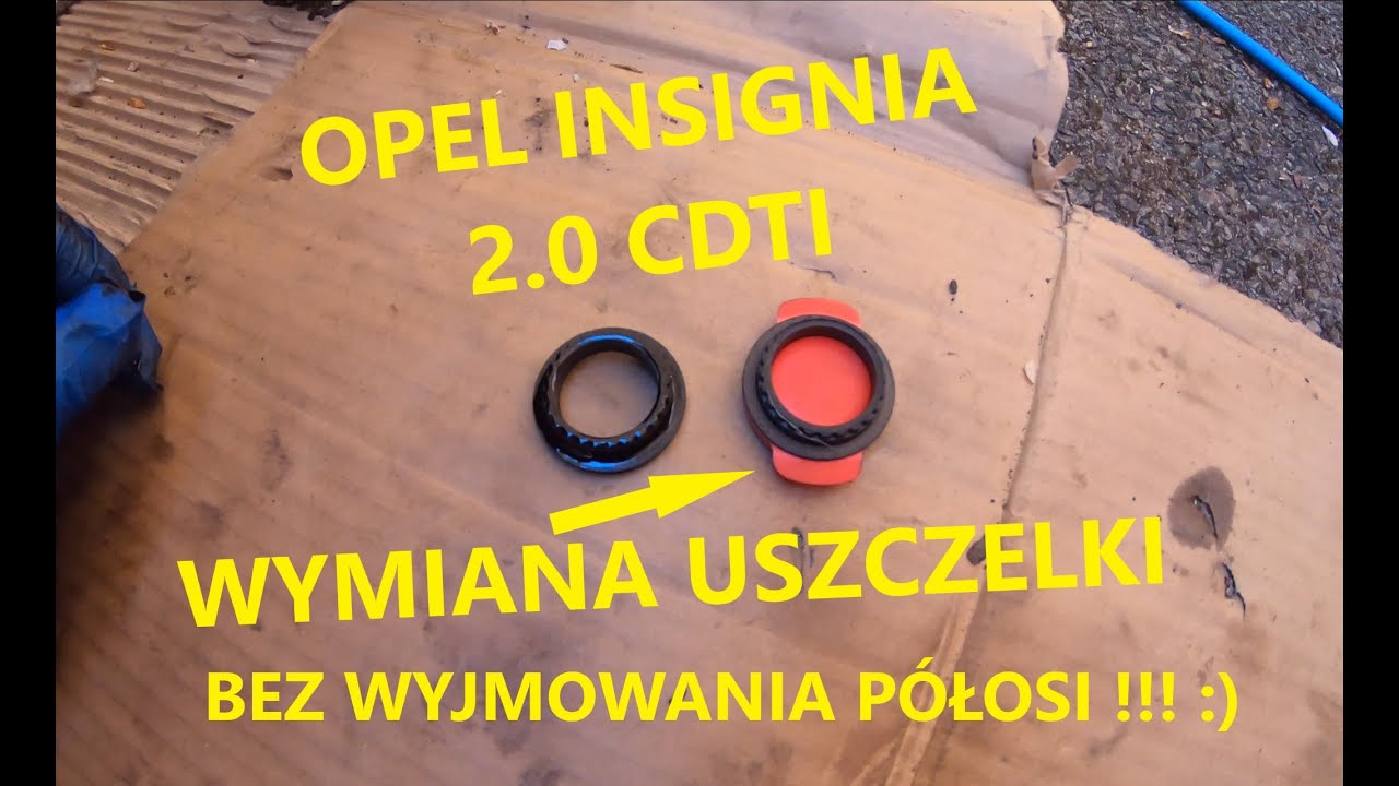 Opel INSIGNIA 2.0 CDTi WYMIANA USZCZELKI SMOKA POMPY OLEJOWEJ BEZ WYJMOWANIA PÓŁOSI KROK PO KROKU