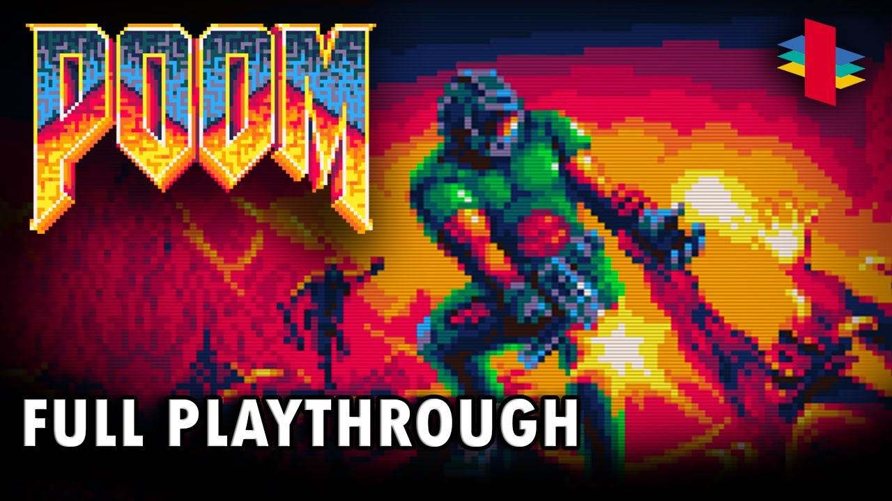 Poom (Pico-8) - Full Playthrough (Hurt Me Plenty / Semi-Blind / No Commentary)