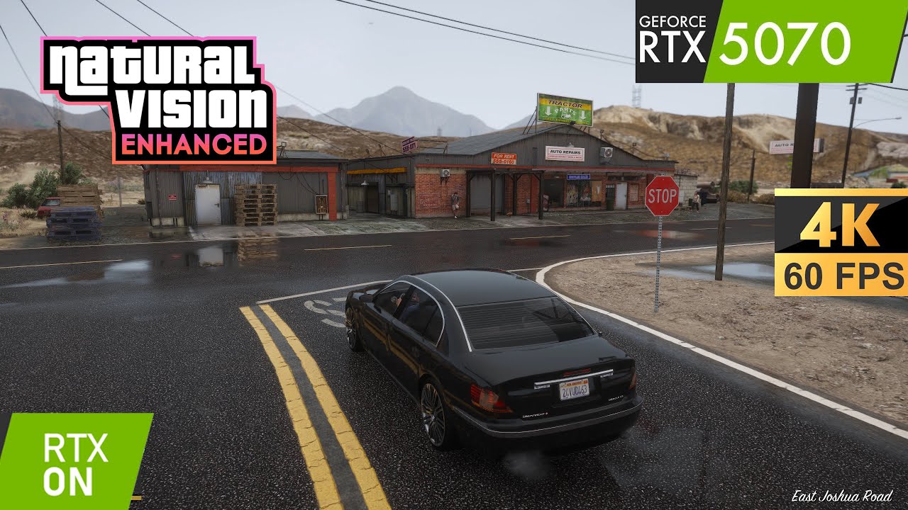 GTA 5 NaturalVision Enhanced NextGen Realistic Ray Tracing DLSS RTX 5070 4K 60FPS