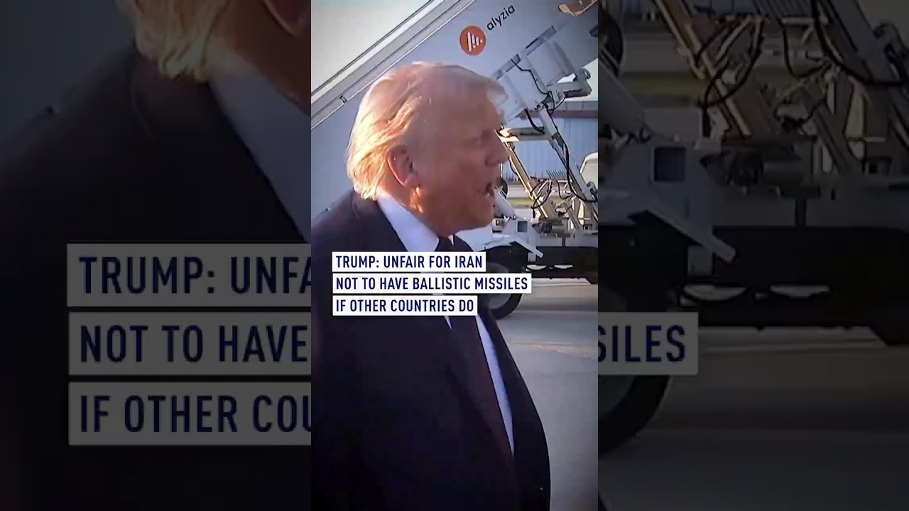 Trump: Unfair for Iran not to have ballistic missiles if other countries do