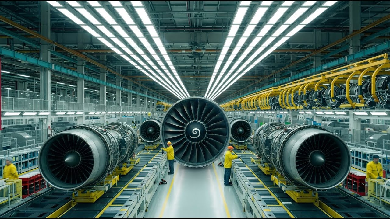 Inside the Jet Engine Factory – Full Process How Billion-Dollar Engines Are Made