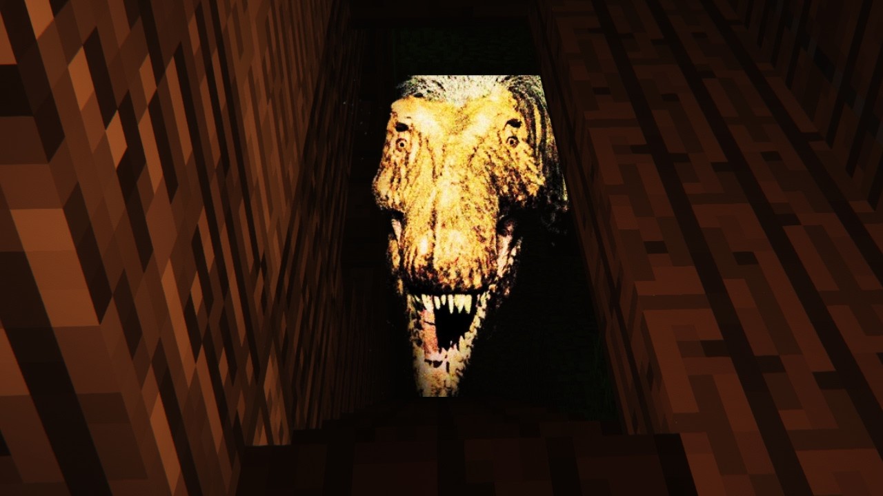 I Added Dinosaur Analog Horror  To Minecraft