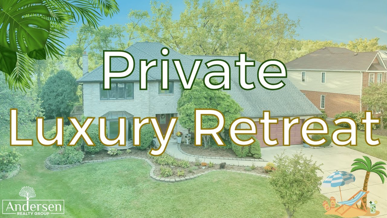 Burr Ridge Home for Sale: 8472 Kimberly Ct. | Private Luxury Retreat