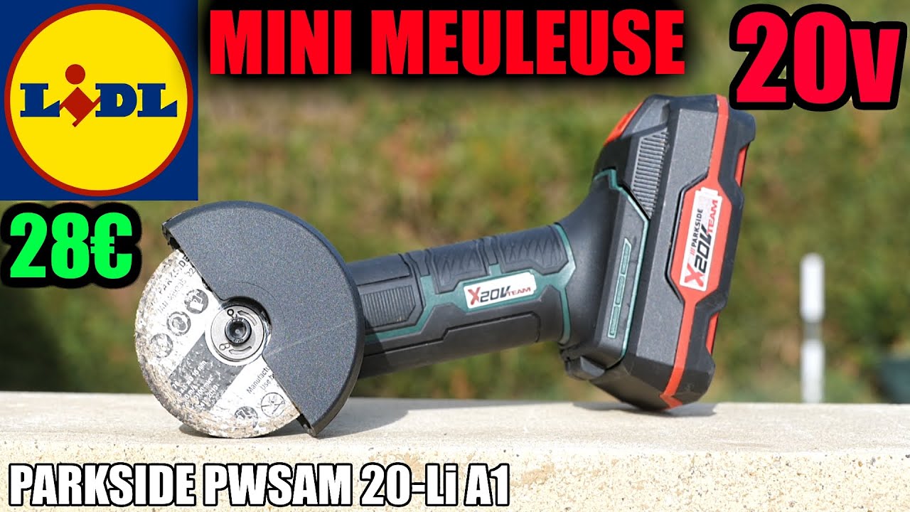 LIDL Аккумуляторная угловая шлифовальная машина PARKSIDE 20V PWSAM 20-Li A1 X20VTEAM Angle Grinder